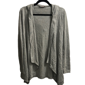 Silver Lightweight Knit Cardigan Sweater